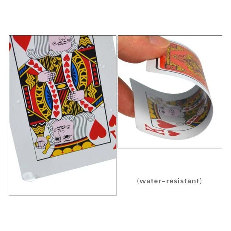 2 колода пластиковых карт Водонепроницаемые игральные карты Техасский Холдем