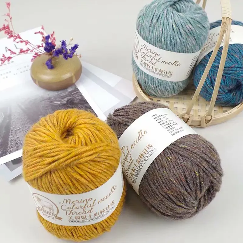 100g Alpaca Yarn ForKnitting Cashmere Thread Wool Blends Estambres Para Tejer A Mano Thick | Дом и сад