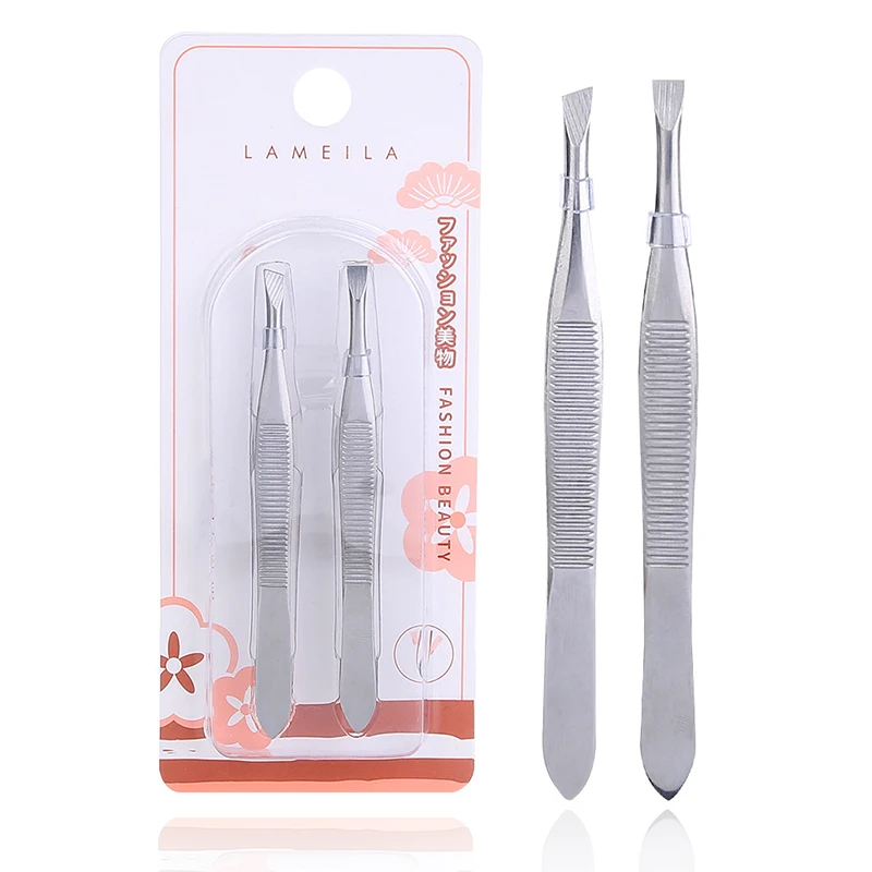 Профессиональный зажим для удаления волос из нержавеющей стали пинцет на лице