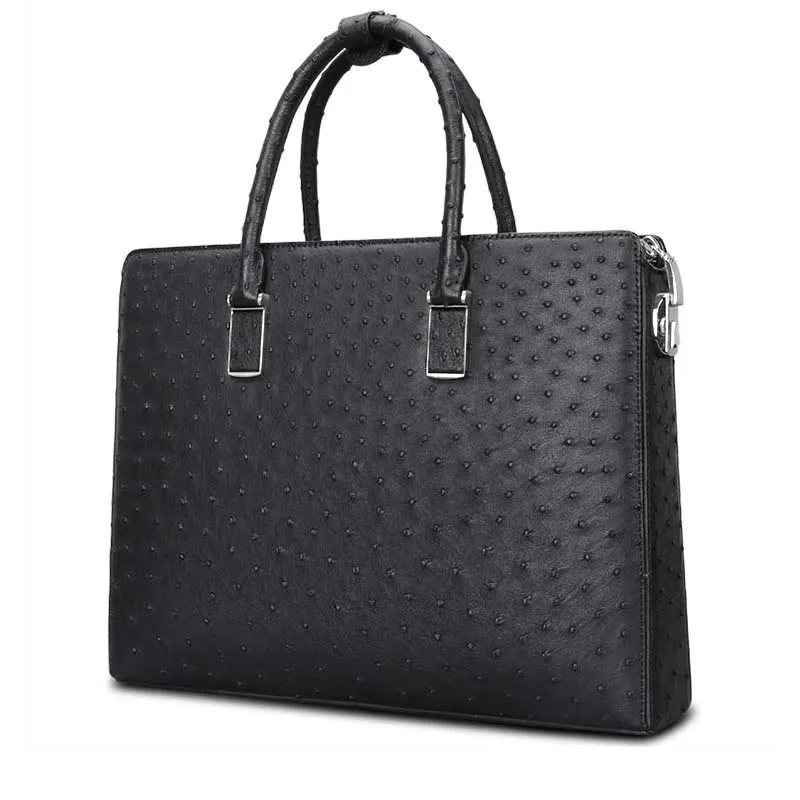 KEXIMA Cestbeau new really Ostrich leather ostrich leather men's bags man  Lock men handbag men clutch bag male briefcase