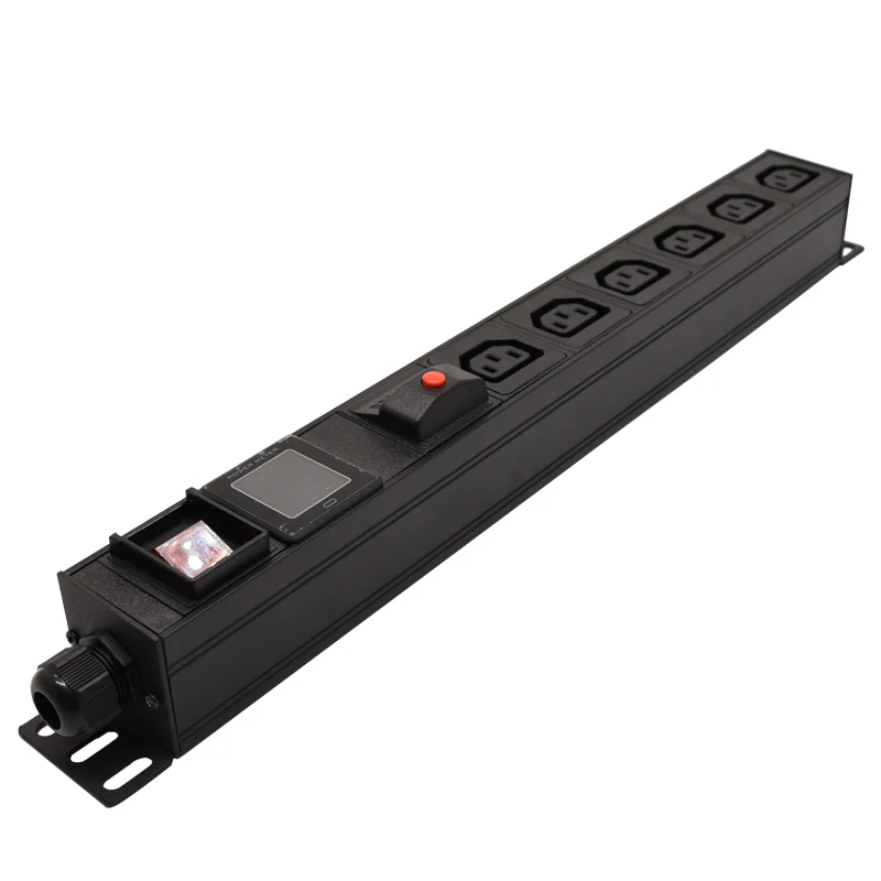 PDU Power Strip стойка сетевого шкафа 16A 3500W Electric 6 Unit C13 розетка с переключателем
