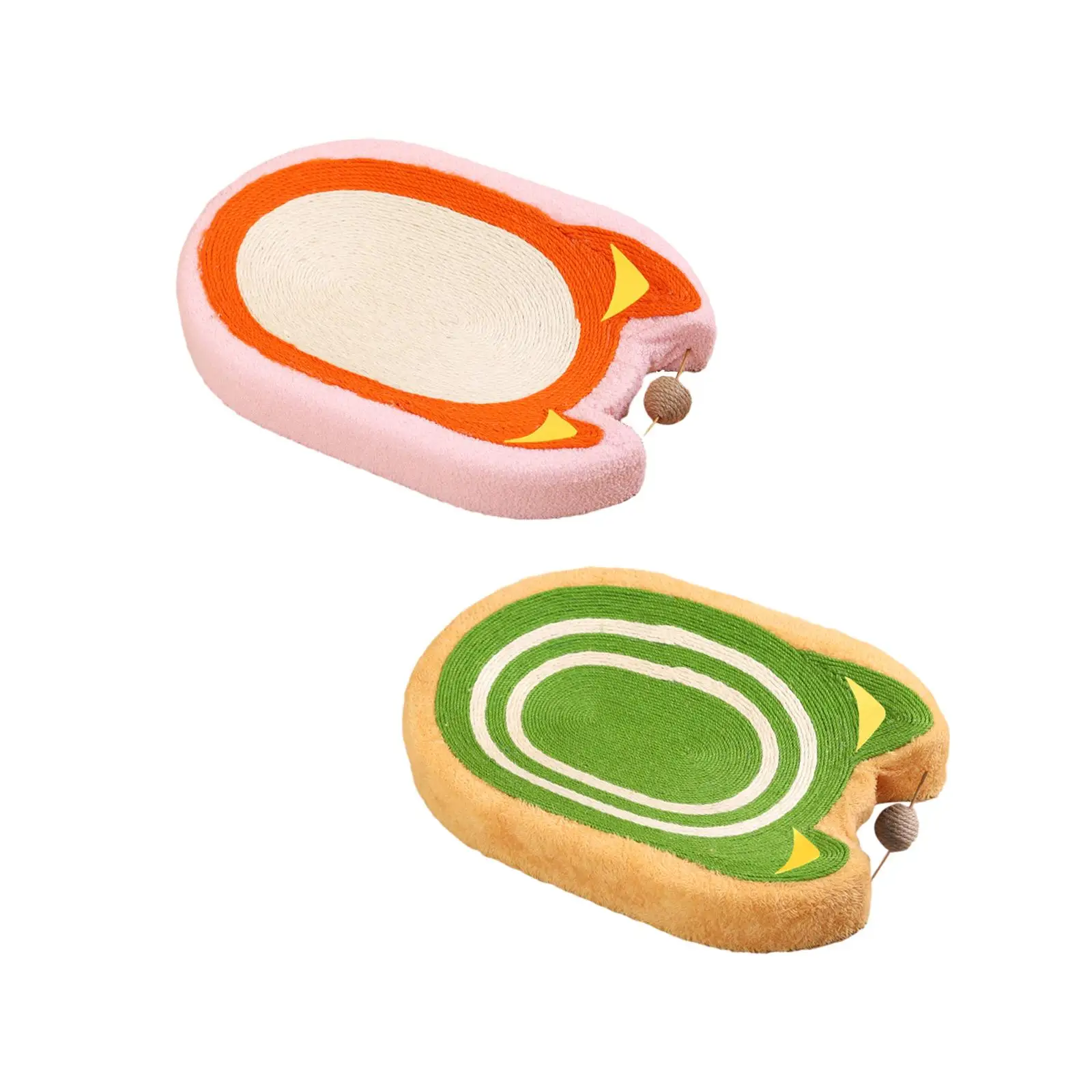 

Картонная кровать для кошек, Овальный коврик для кошек с царапинами, товары для домашних животных, тренировочная игрушка, кровать для отдыха