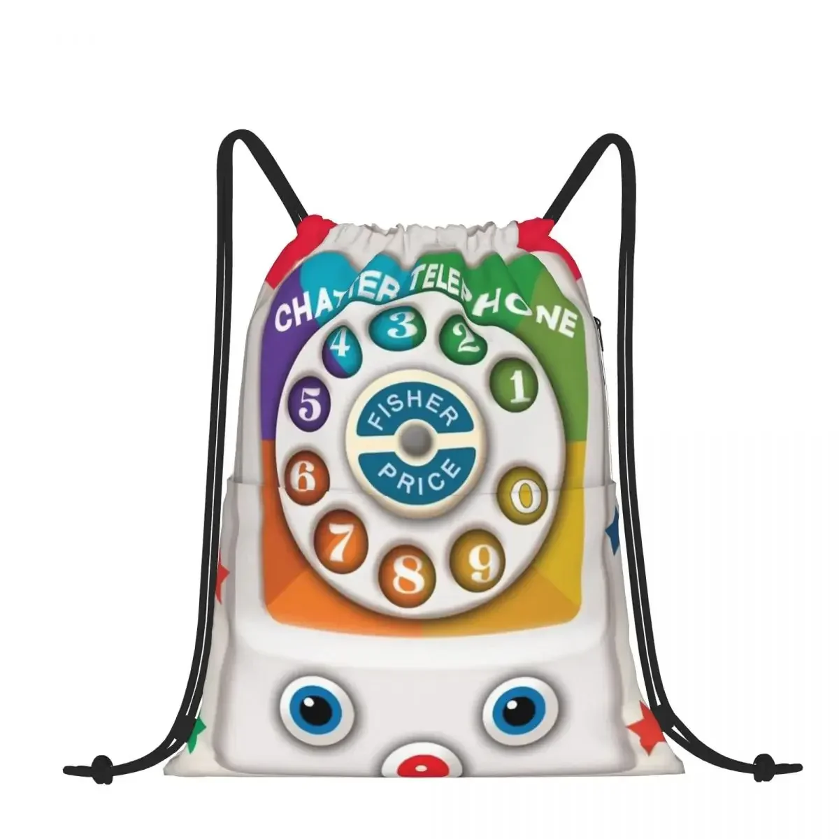 Рюкзак на шнурке сумка через плечо для телефона и игрушек молнии спорта