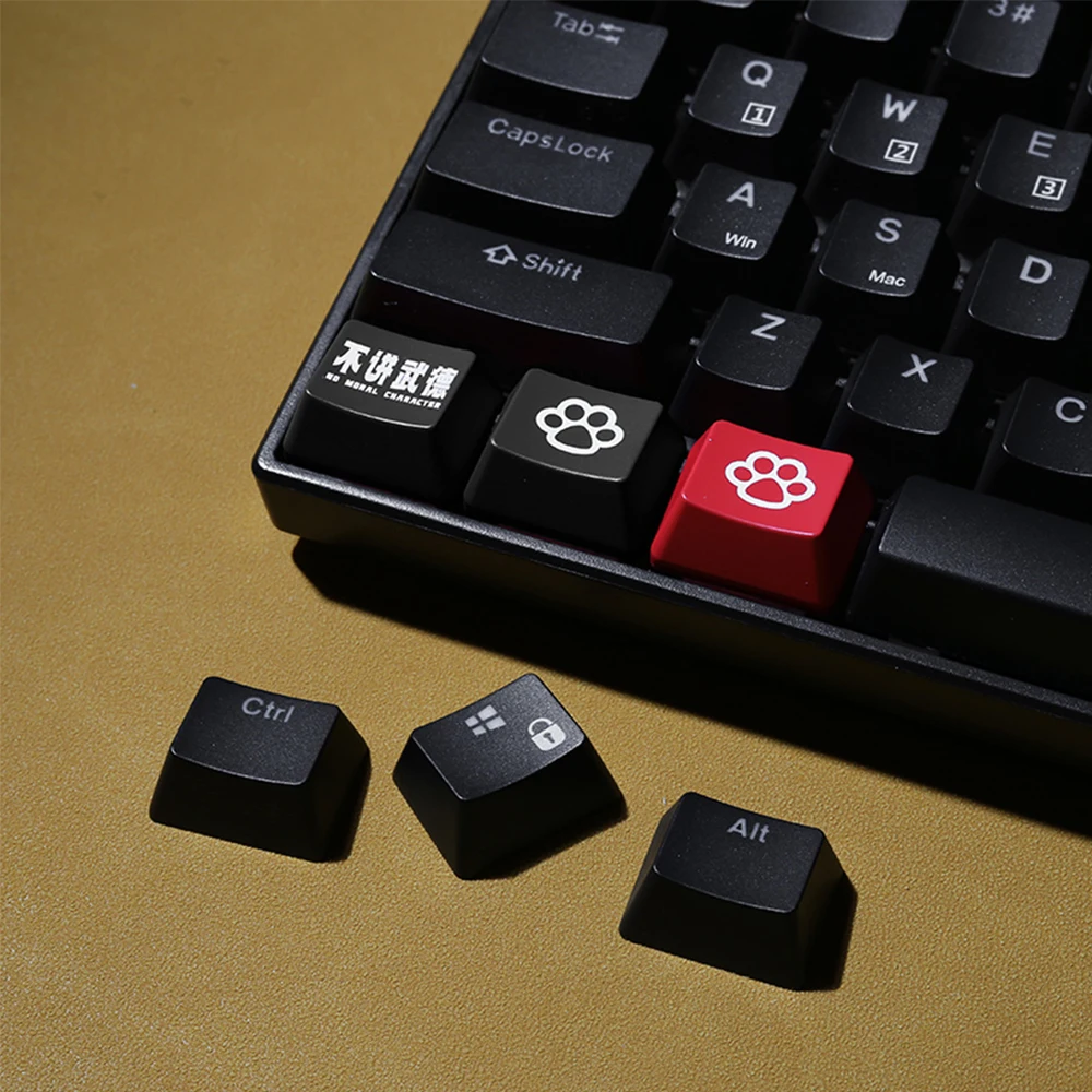 1 25U Колпачки для клавиш из АБС-пластика OEM с подсветкой CTRL ALT FN Механическая