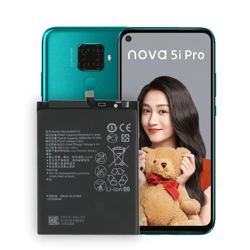 Новый 4000мАч HB 436486 Аккумулятор для телефона ECW Huawei P20 Pro/Mate 20 10/10Pro/HMA-L09 L29/Honor Pro View 9i G10