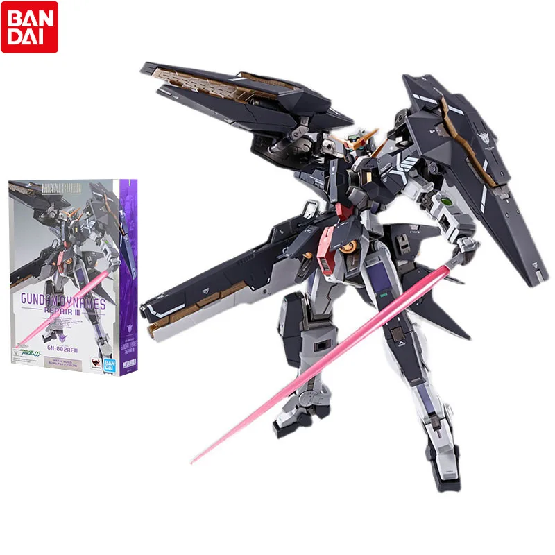 

Bandai Gundam Model Kit Anime Figure METAL BUILD GN-002 Dynames Gundam Genuine Model Action Toy Figure Toys for Children