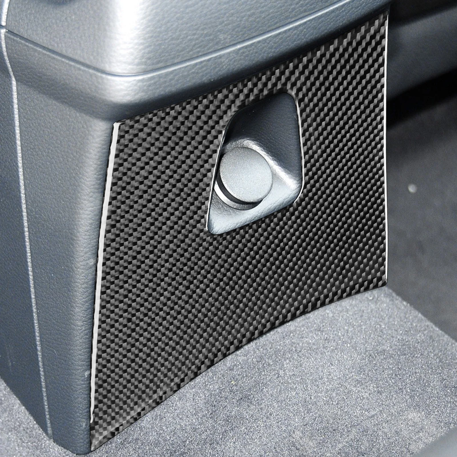 Фото Для BMW X1 E84 2011-2015 углеродное волокно, центральный подлокотник, задняя панель прикуривателя, крышка, аксессуары для салона автомобиля, наклейка №2