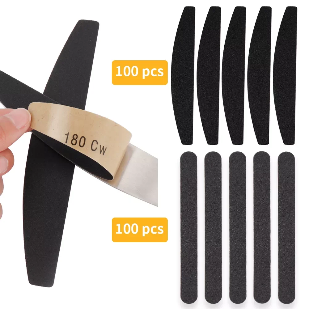 

Double Sided Nail File Nail Replacement Sand With Stainless Steel Disposale Replacement Paper Nail Polish Sanding Buffer