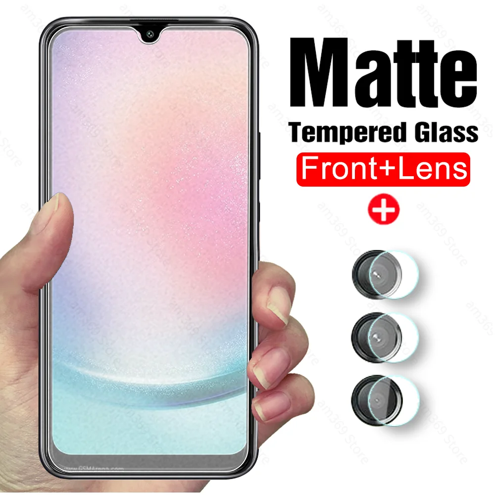 Защитная пленка для экрана камеры Samsung Galaxy A24 4G 9H, матовая защитная пленка, закаленное стекло Samsang Galax A 24 24A SamsungA24 GalaxyA24