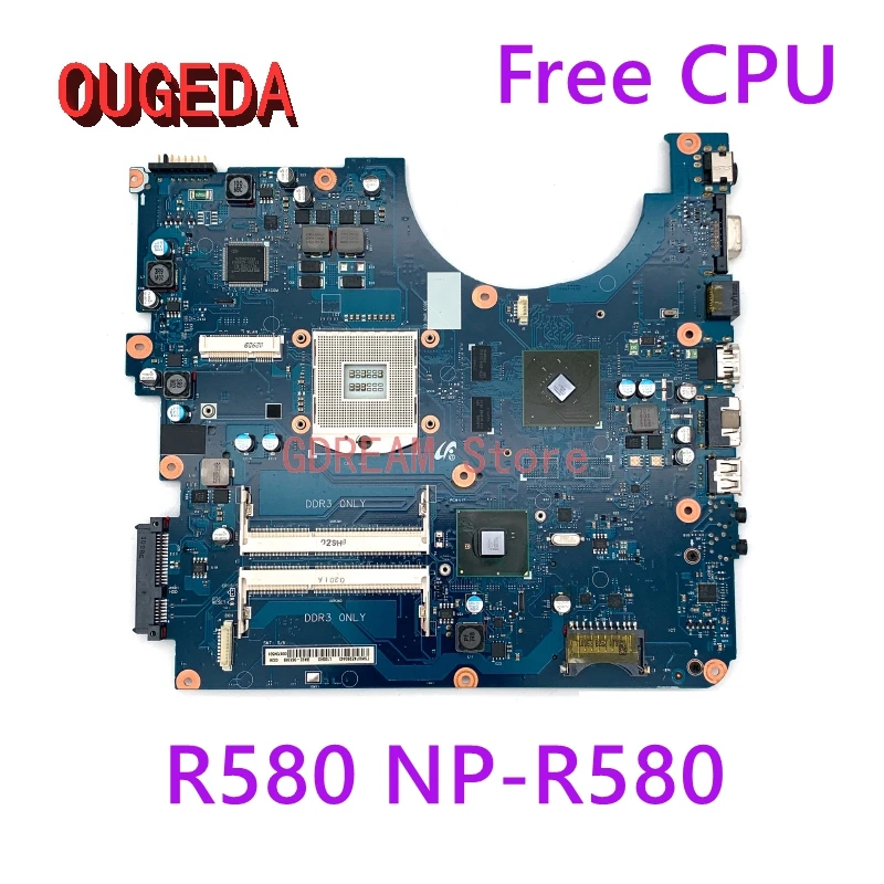 OUGEDA BA92-06128A BA92-06128B BA92-06129A BREMEN-M For Samsung R580 NP-R580 Laptop Motherboard GT310M GPU free CPU full tested