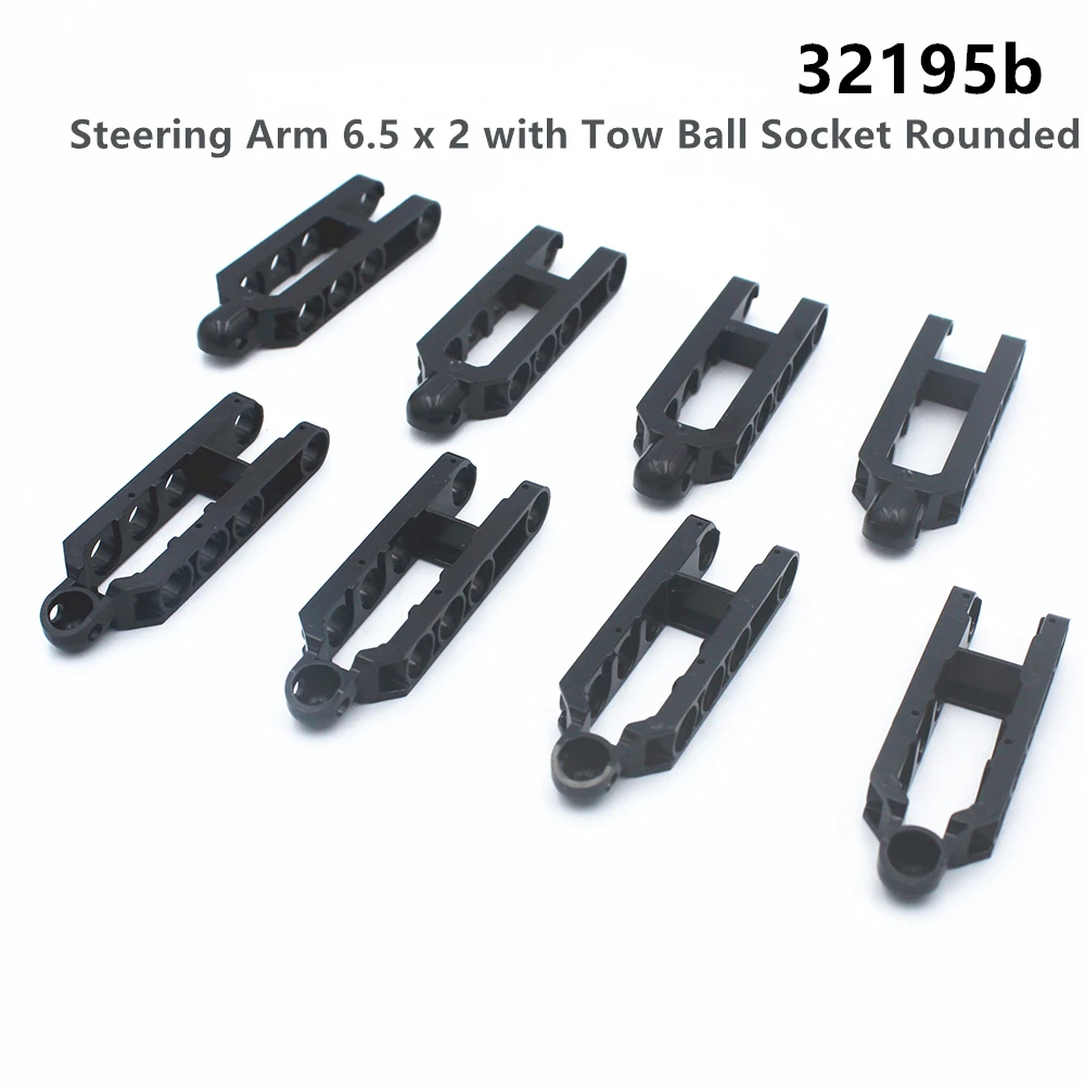 Детали радужной свиньи MOC, кирпичи 32195b рулевая рукоятка 6,5X2, с круглым буксировочным шариком, 2738 для строительных блоков, детали «сделай сам», подарок Toy32195