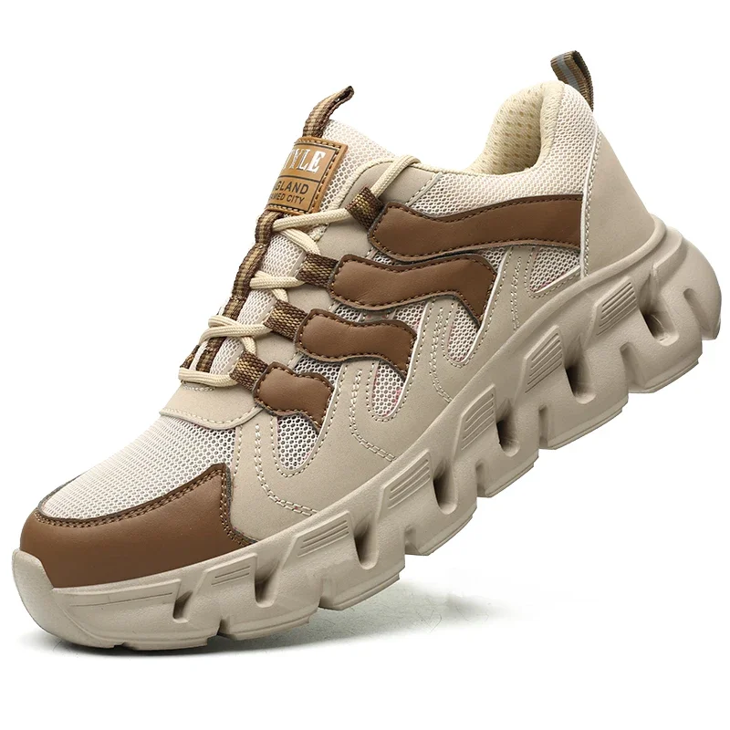 

Удобная промышленная защитная обувь, рабочие ботинки со стальным носком для мужчин и женщин, легкая рабочая обувь, кроссовки с защитой от ударов и проколов