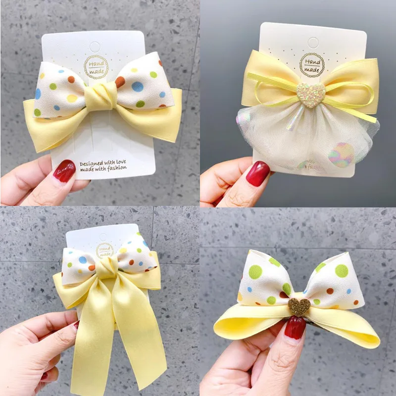 

Оптовая продажа, 10 шт., Высококачественные Многослойные заколки для девочек 10 см, большие яркие заколки для девочек, милые детские заколки, аксессуары для волос