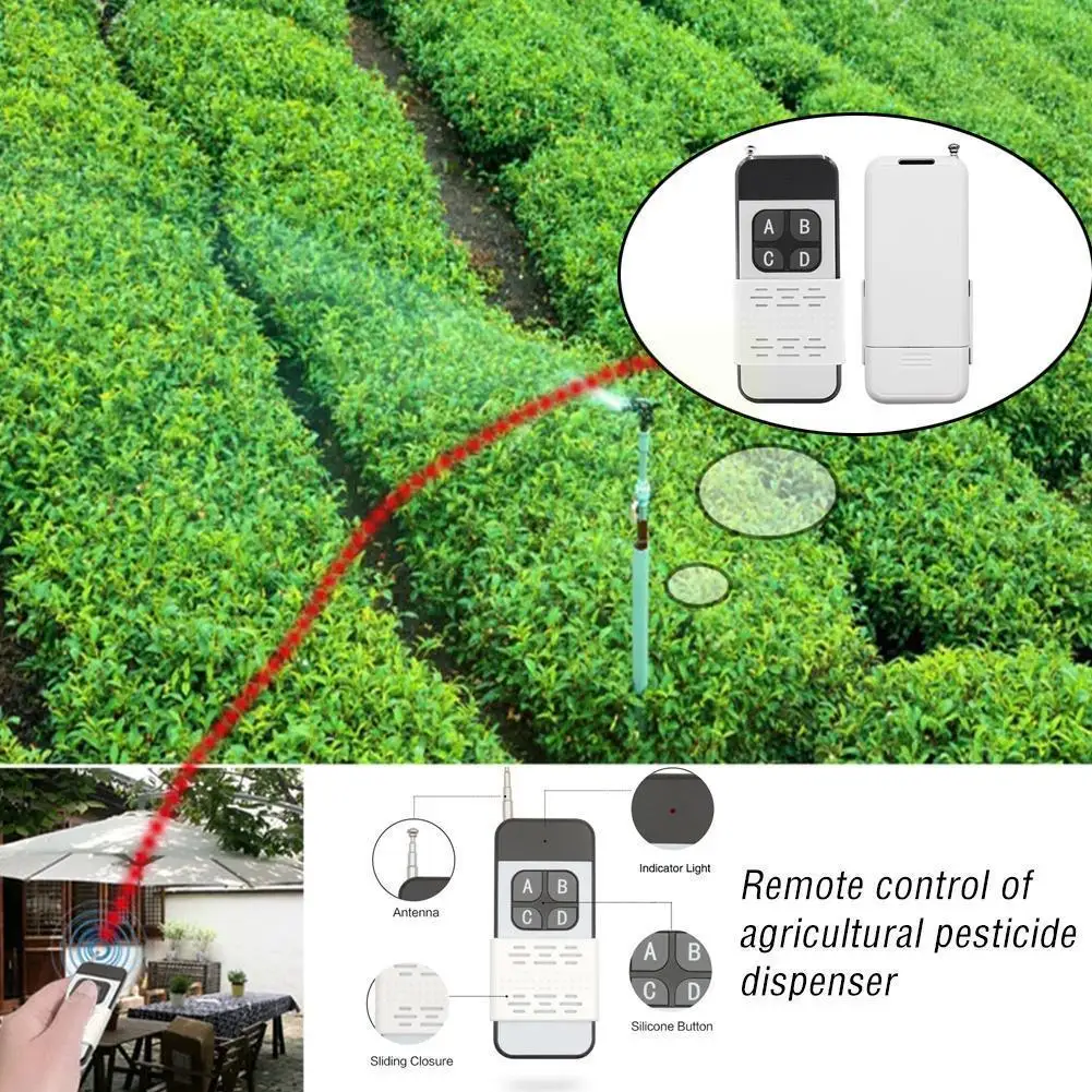 

433 Mhz Wireless Rf Module Remote Control Learning Code 1527 Remote Control 4 Button Long Range 1000m For Lamps Lights Gate V7s0