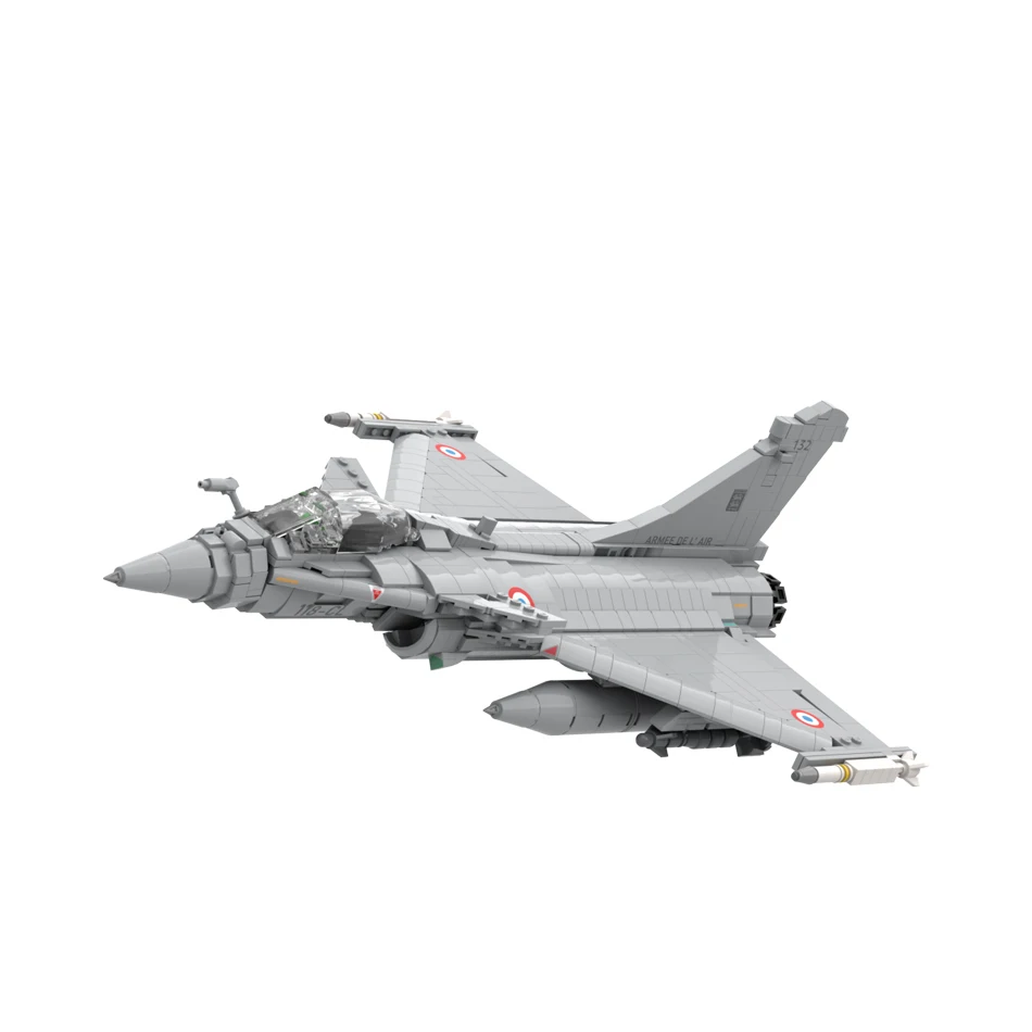 Многоцелевой истребитель французских ВВС Rafale C MOC строительный блок набор