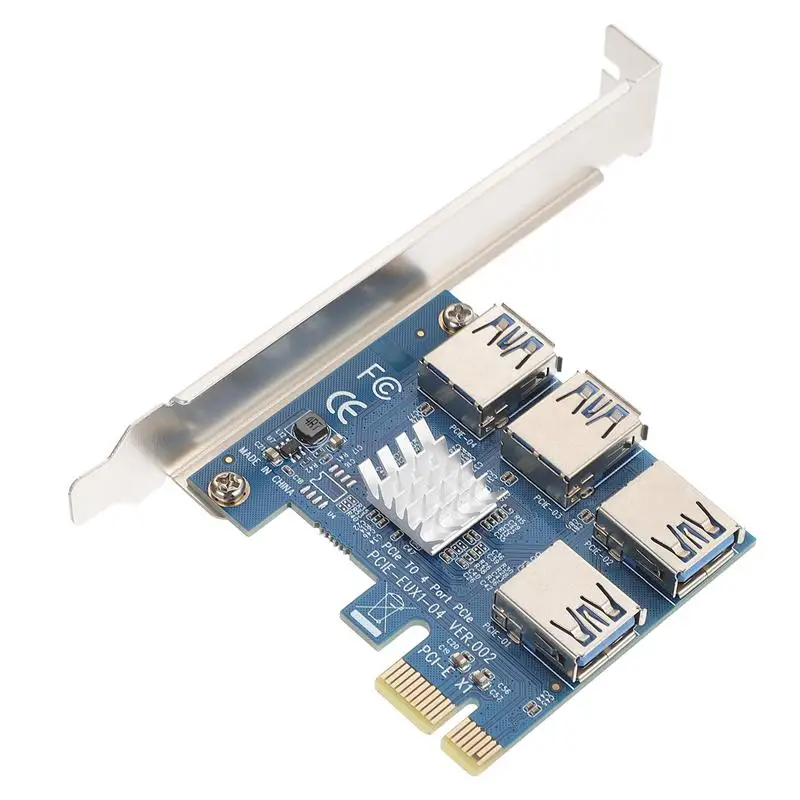 

Практичная портативная прочная плата адаптера для майнинга PCIE на USB 3,0 адаптер PCI-E Райзер-карта для офиса и дома