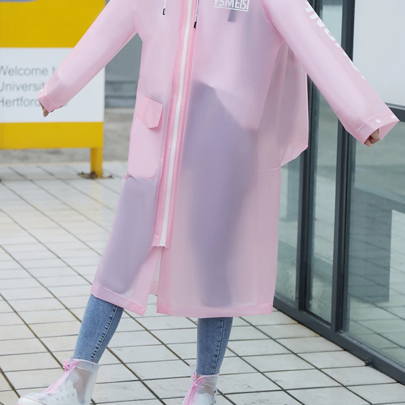 Водонепроницаемая ветровка длинный дождевик мужской мото прозрачный