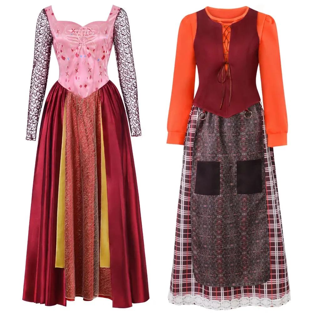 Костюм для косплея Winifred/Мэри/Сара Сандерсон на Хэллоуин взрослых женщин Костюмы