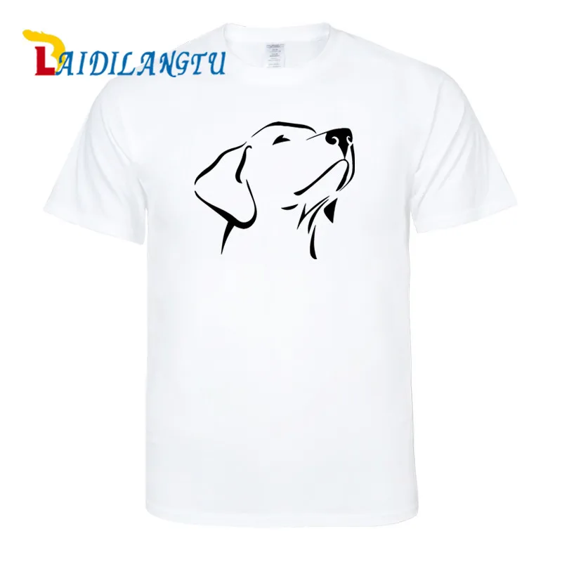 

Мужская футболка, летние топы, Лабрадор ретривер, виниловая футболка с собакой, милая хлопковая крутая футболка, красивый летний костюм, футболка