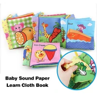 3d paper cloth book childrens early education toys baby graphics color cognition soft book puzzle waterproof palm book