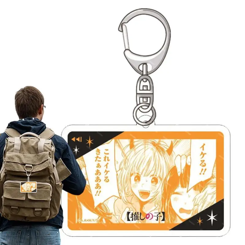 

Cartoon Anime Oshi No Ko Keychain Acrylic Figure Hoshino Ai Akuamarin Sarina Gorou Key Chain Bag Pendant Ornament Gift