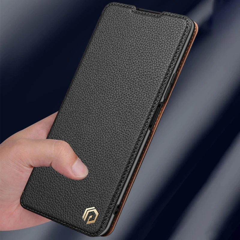 

Кожаный чехол-книжка для телефона с отделением для карт для Redmi Note 12