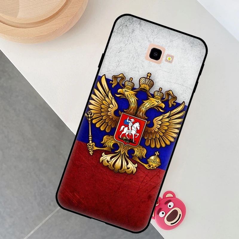 Чехол с российскими флагами и эмблемой для Samsung Galaxy A3 A5 J3 J5 J7 2016 2017 J4 J6 A6 A8 Plus J8 A9 2018