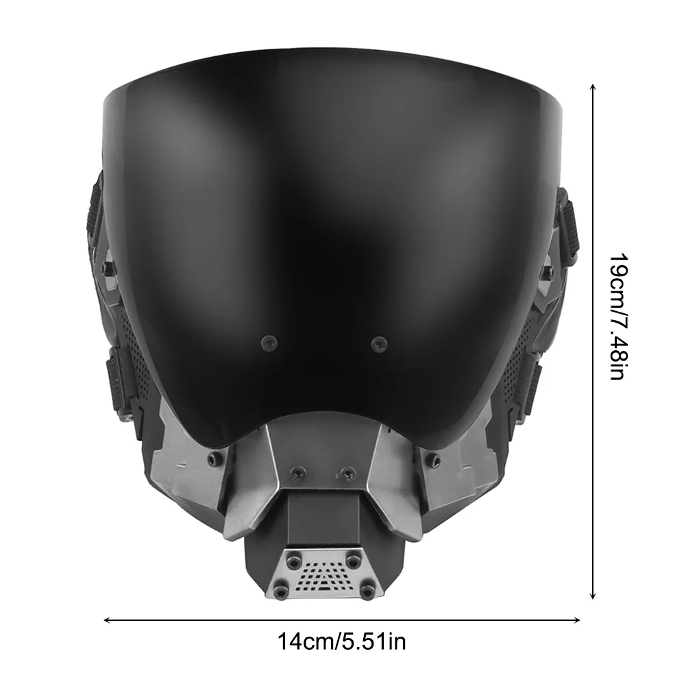 Тактическая маска командира киберпанка
