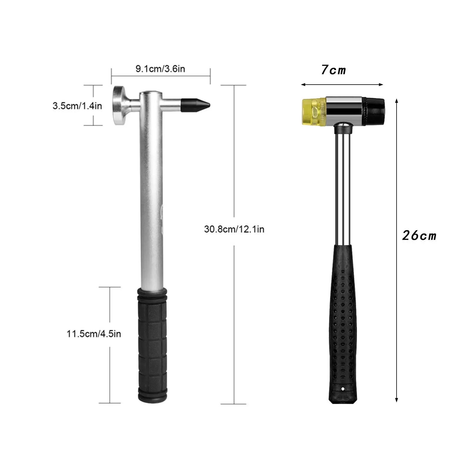 Car Body Dent Repair Tool Kit Rubber Hammer for Vehicle SUV Durable