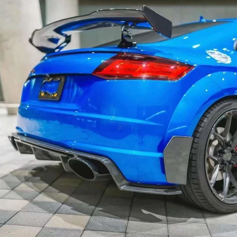 Для Audi TT TTS TTRS диффузор из углеродного волокна задняя губа автомобильный задний бампер диффузор задние сплиттеры спойлер автомобильные аксессуары кузовный комплект