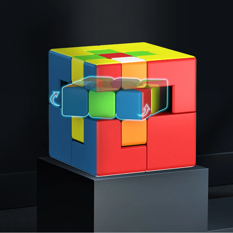 [Picube] MoYu Meilong Puppet One Pupped Two 2x2 3x3 Bandaged Magic Cubes 2x2x2 3x3x3 Cubo Magico Speed Puzzle Game Kids Fun Toy |