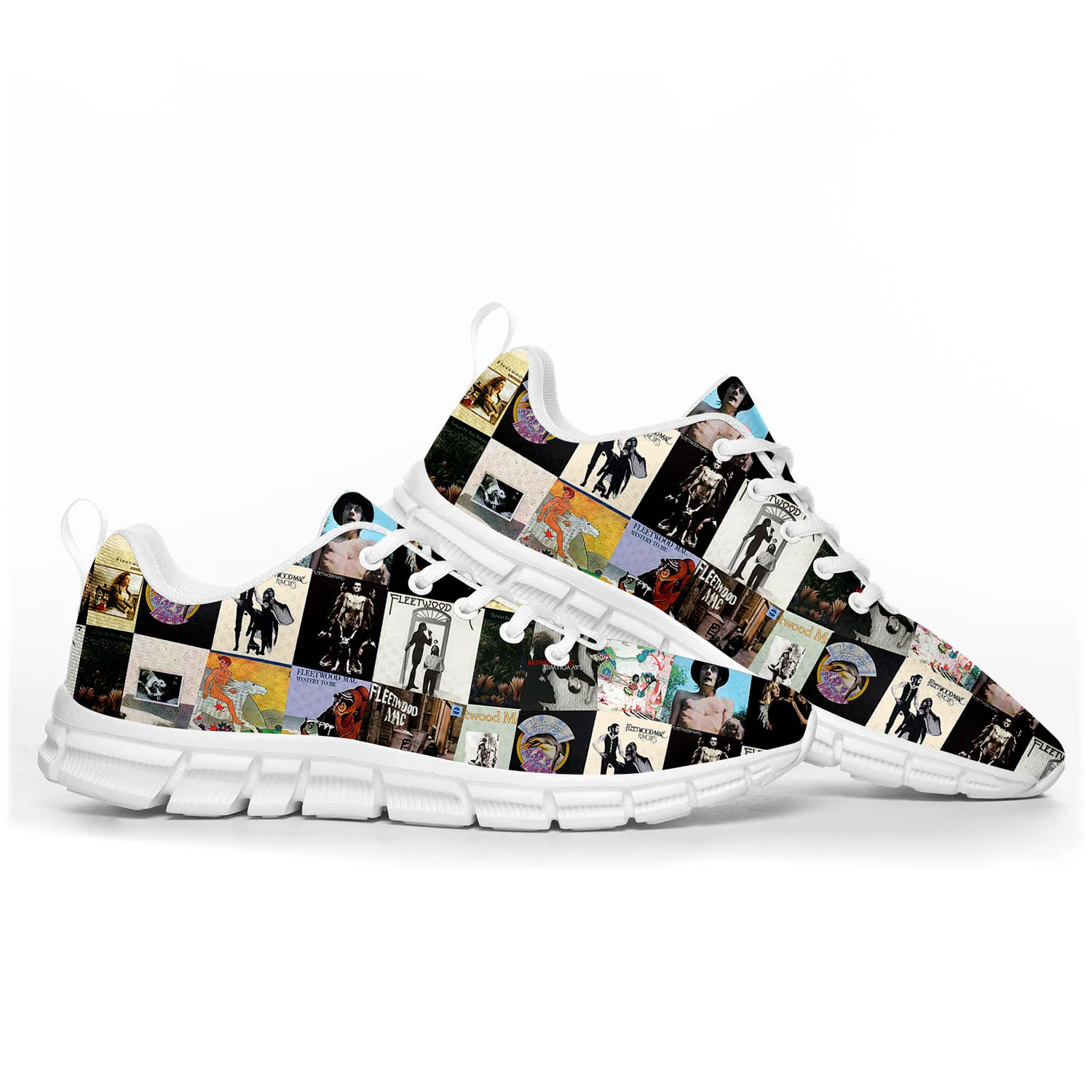 

Fleetwood Mac Pop Rock Band Sports Shoes Mens Womens Teenager Kids Children Sneakers Custom High Quality Couple Shoes White