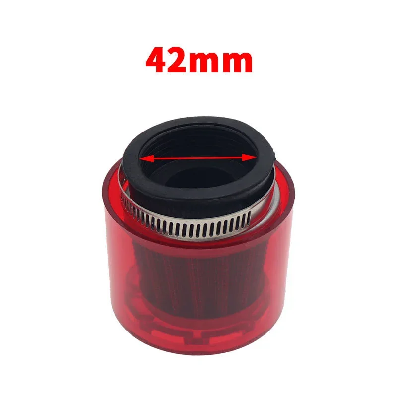 

32/35/38/42/48-50 мм изогнутый локоть/прямой очиститель воздушного фильтра для мотоцикла, подходит для 50cc-250cc ATV Pit Dirt Bike, защита от брызг