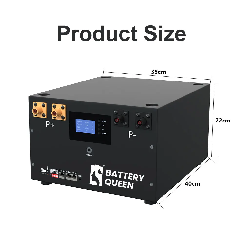 LFP 48V 105ah Чехол DIY Kits LiFePO4 Батарея 51.2V Box Smart BMS 16S 100A Bluetooth Солнечная энергия ESS Seplos EVE EU