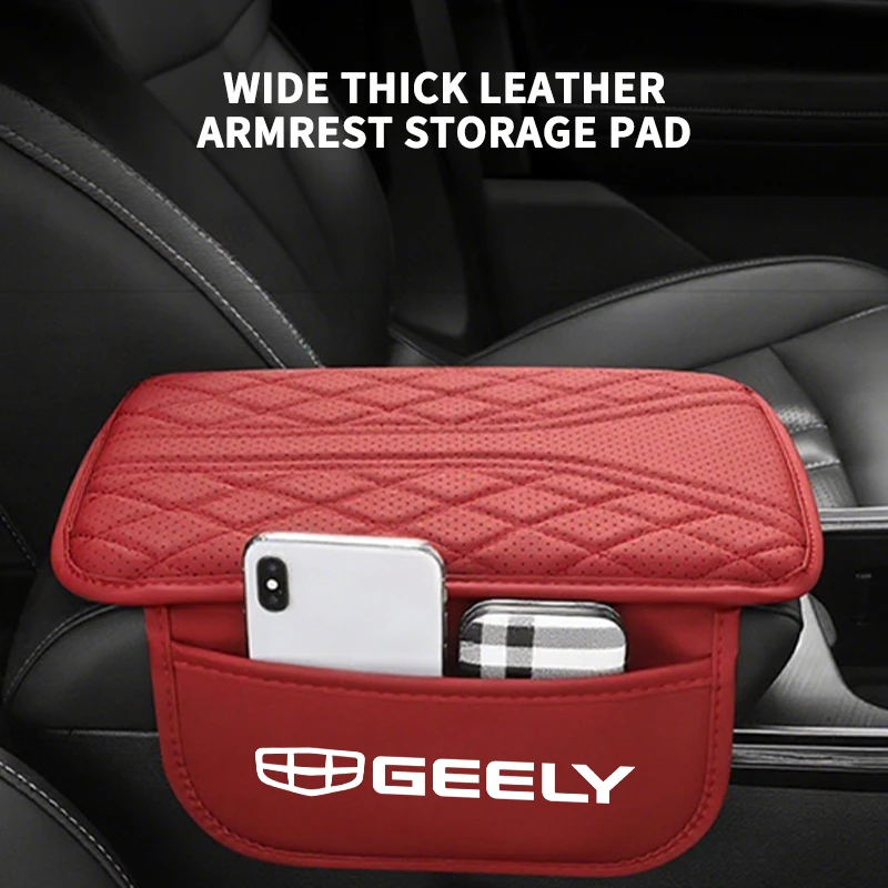 Фото Кожаный коврик-органайзер на центральную консоль автомобиля для Geely Tugella GC9 X7 GX3 CK GC6 LC EC8 CK2 CK3 Geometry №3