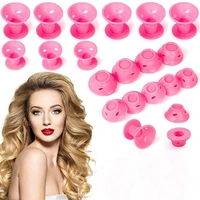 10pcs heatless hair rollers hair curler no heat silicone hairstyle roller curling rod hair curls wave formers hair styling tools