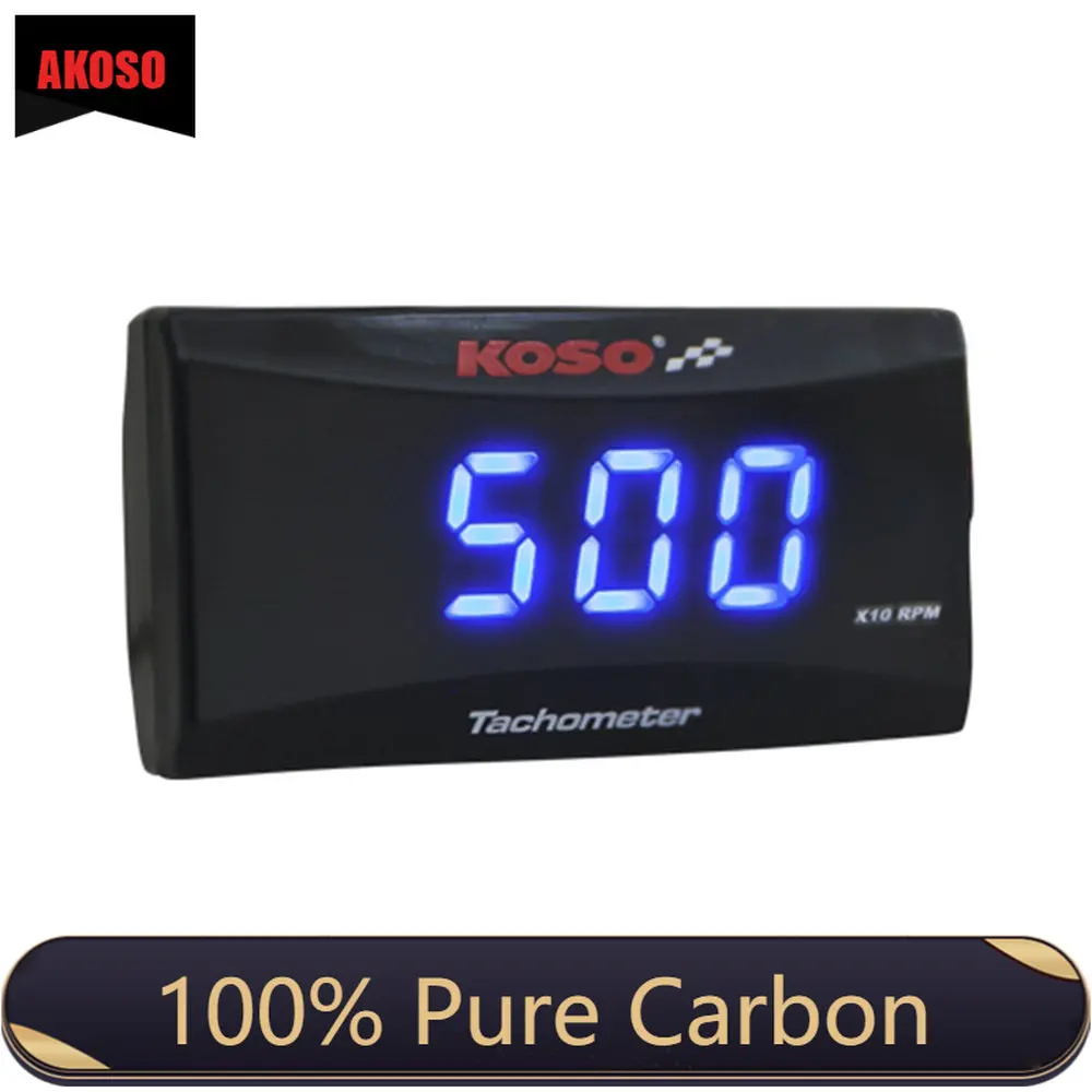 

Mini RPM KOSO Meter Tachometer Gauge Digital Square LCD Display Engine Tach for Honda XMAX CB500X Racing Motorcycle Universal