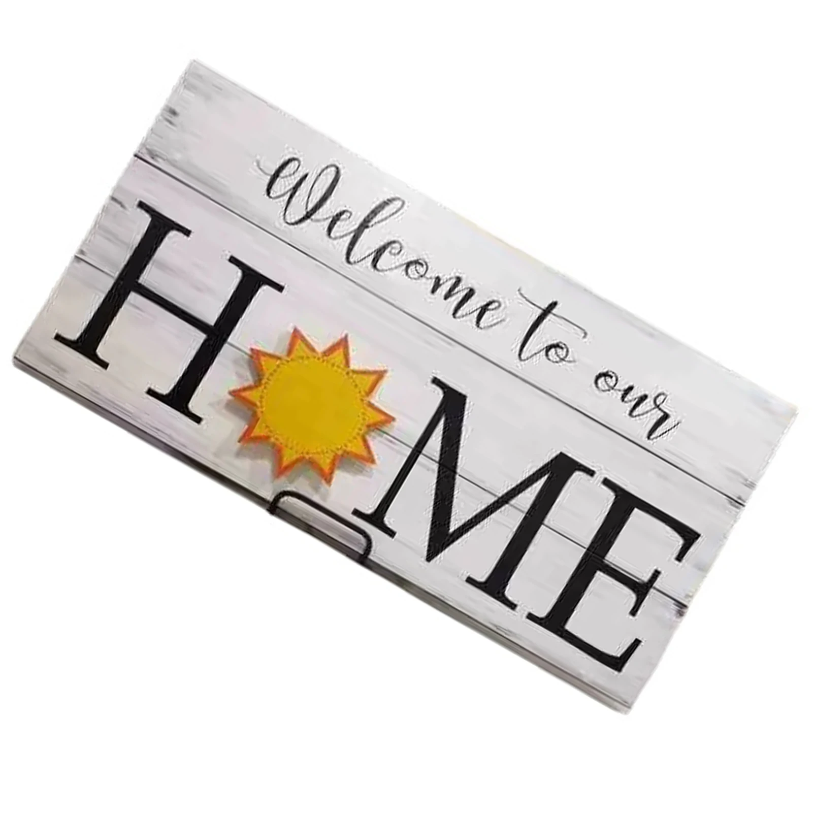 

Welcome to Our Home Door Sign Commercial Grade Magnet Adhesive for Front Door Decoration