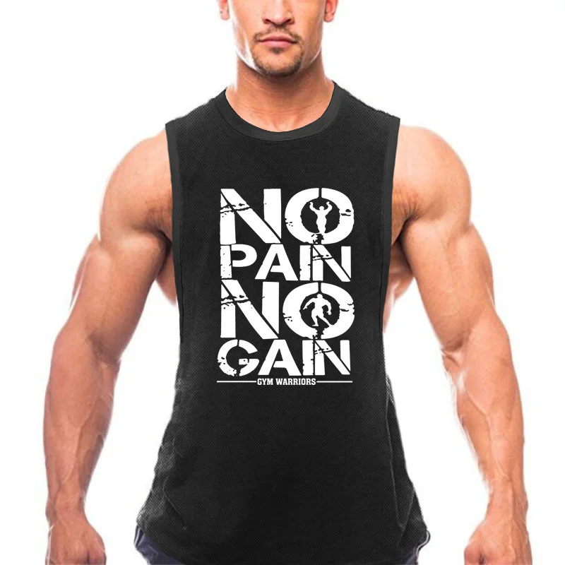 

Men's Quick Dry Loose Fit Fitness Sleeveless Shirts Gym Tank Tops Men Summer Outdoor Mesh Bodybuilding Workout Running Vest