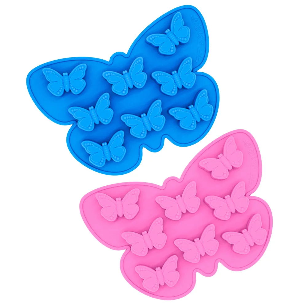 

2pcs Premium Reusable Multi-use Easy To Demold Silicone Molds Cake Fondant Molds Chocolate Molds for DIY