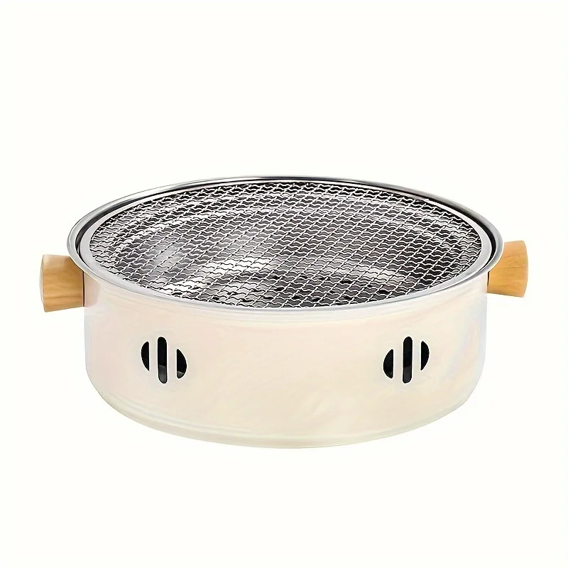 1 шт. портативная угольная плита для барбекю из нержавеющей стали