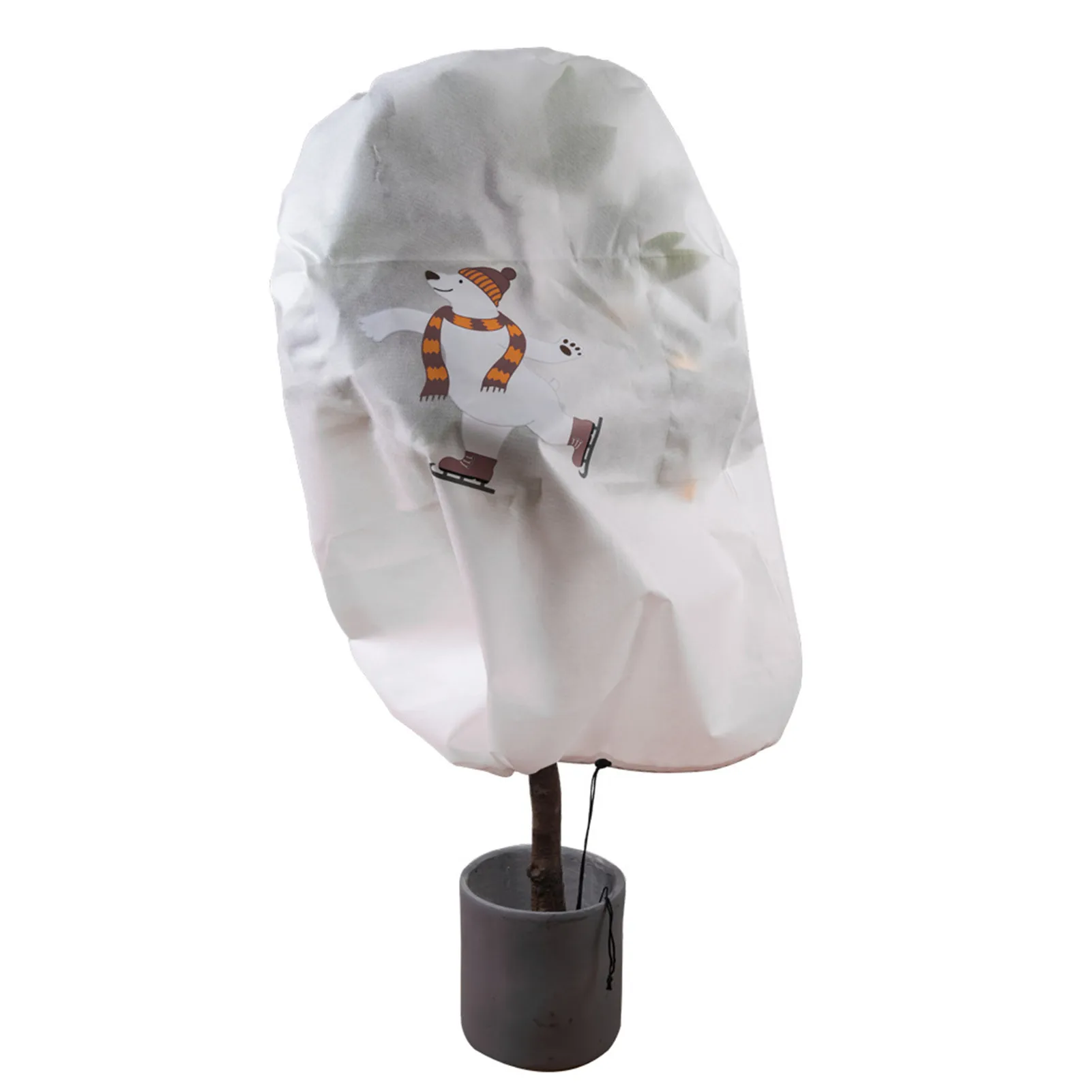 

Drawstring Plant Cover Freeze Protection Plant Cover Bag Frost Blankets For Outdoor Plants Reusable Non-woven Bag For Winter