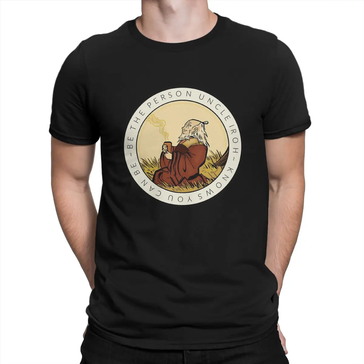 

Avatar The Last Airbender Aang Water Tribes Earth Kingdom Newest TShirt for Men Motivation From Uncle Iroh Pure Cotton T Shirt