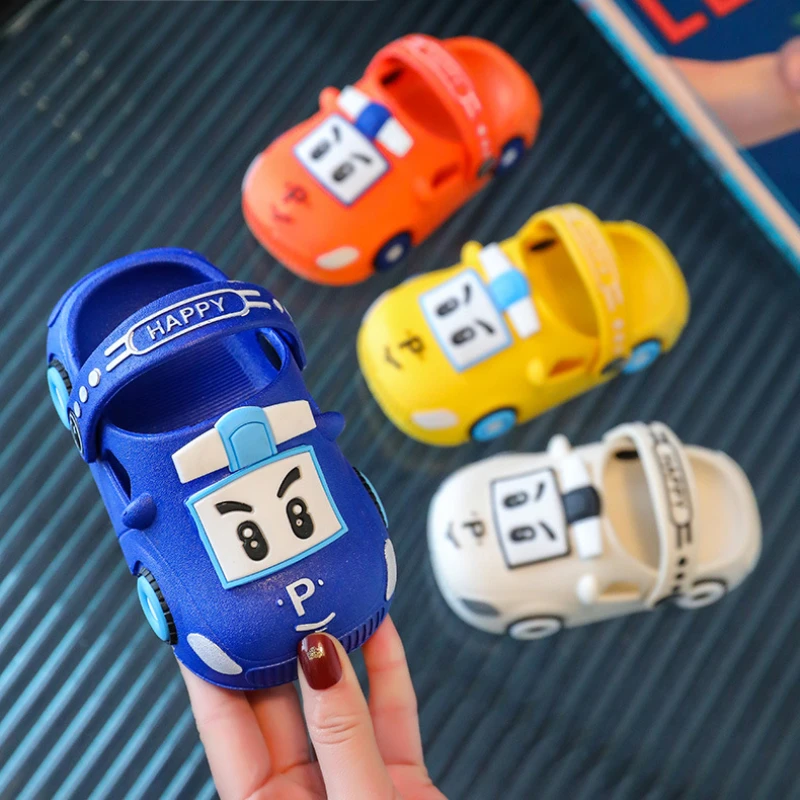 Сандалии Детские с мультяшным рисунком мягкая толстая подошва Нескользящие