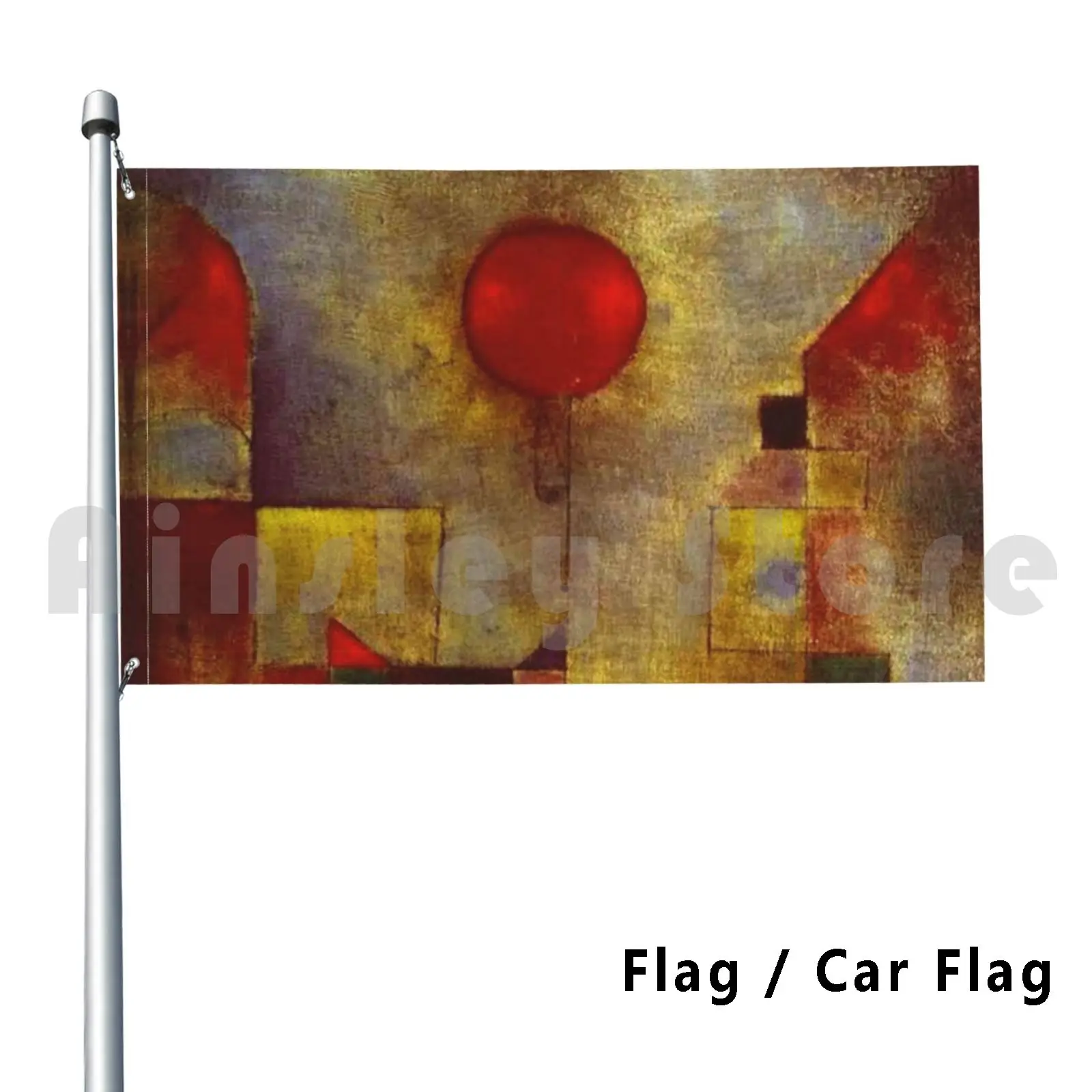 

The Red Balloon Outdoor Decor Flag Car Flag Paul Klee Klee Paul Klee Red Balloon Abstract Art Abstract Paul Klee
