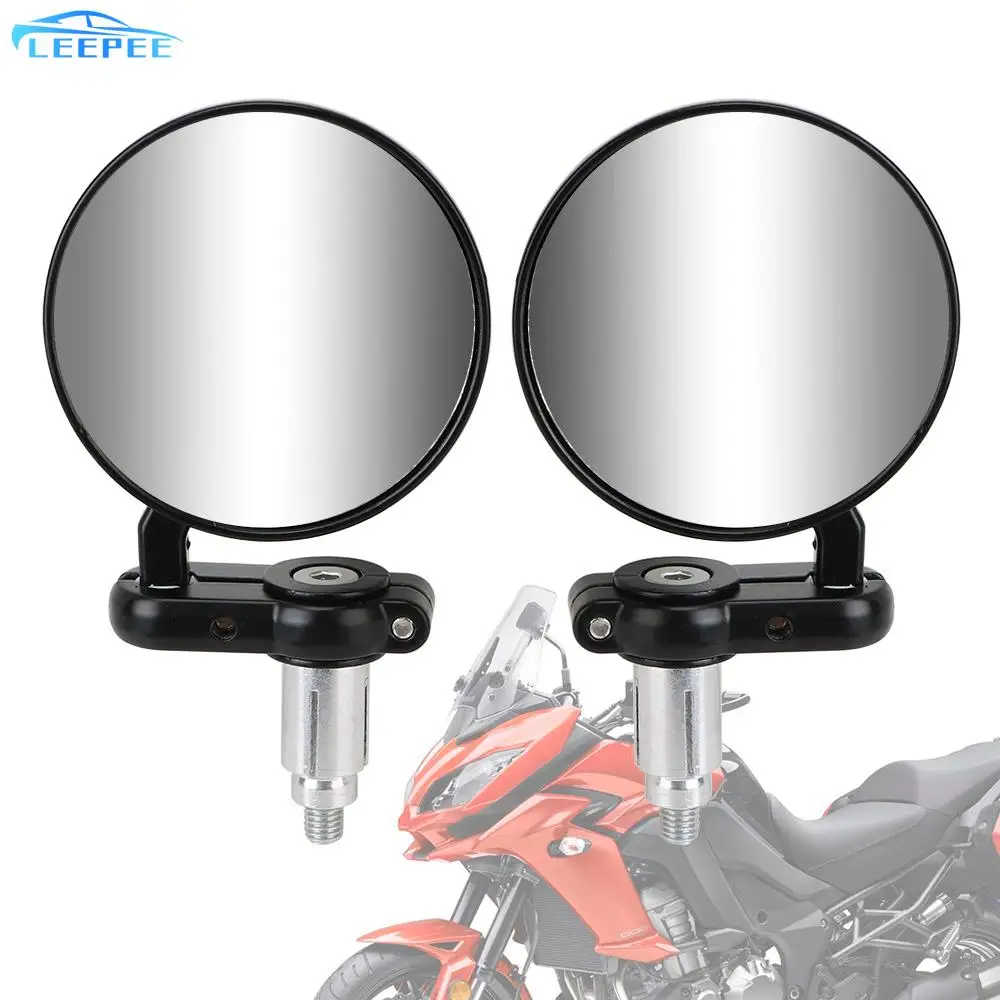 

Motorbike Accessories 2pcs Handle Bar End Mounting Rearview Side Mirror 22mm Universal Motorcycle Mirrors