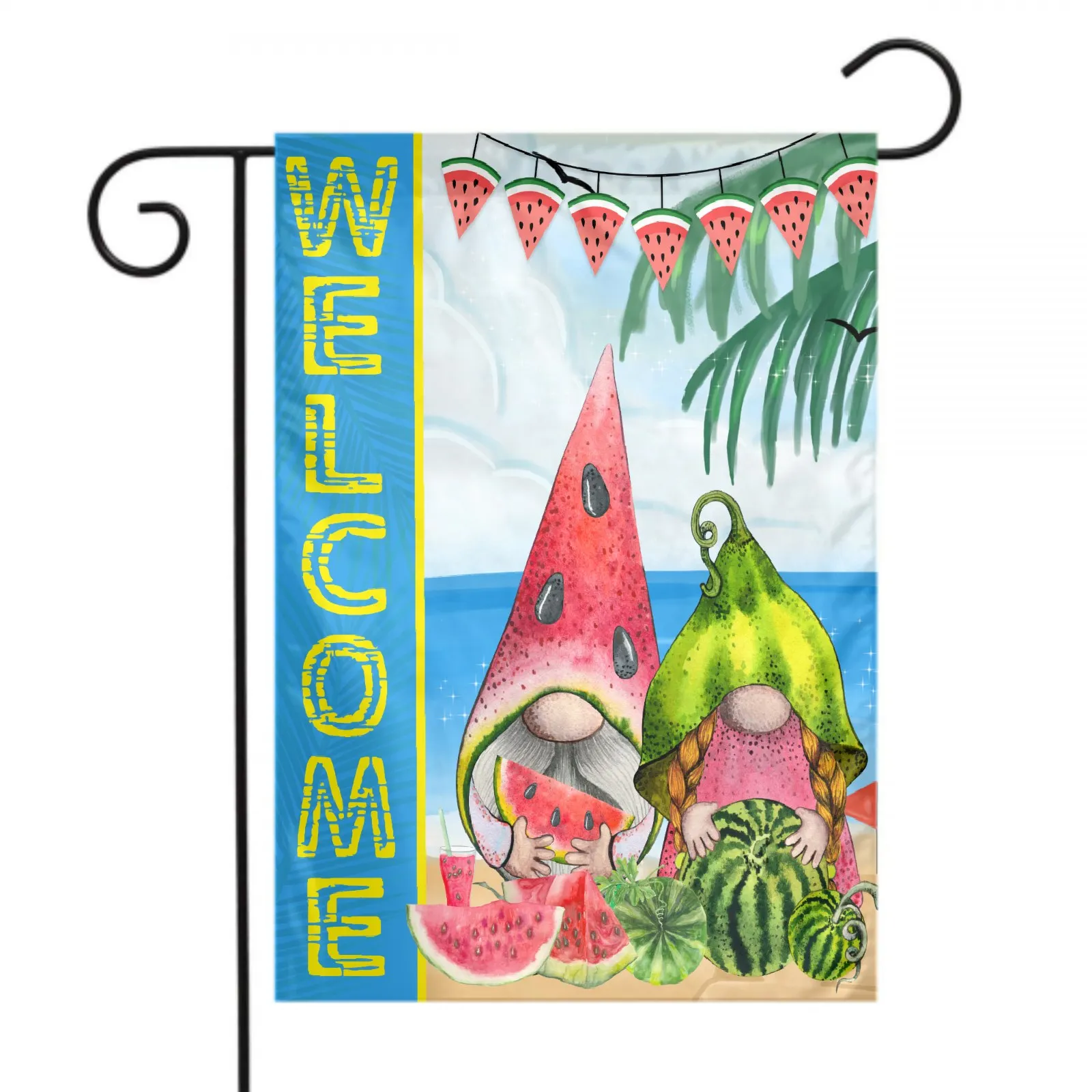 

Welcome Custom Garden Flags Personalized Yard Flags Decoration 12''X18'', Add Your Own Picture Text Logo House Lawn Banner