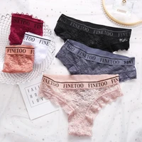 3pcsset new women lace panties sexy g string underwear skin friendly female lingerie floral solid color sexy thong panties m xl