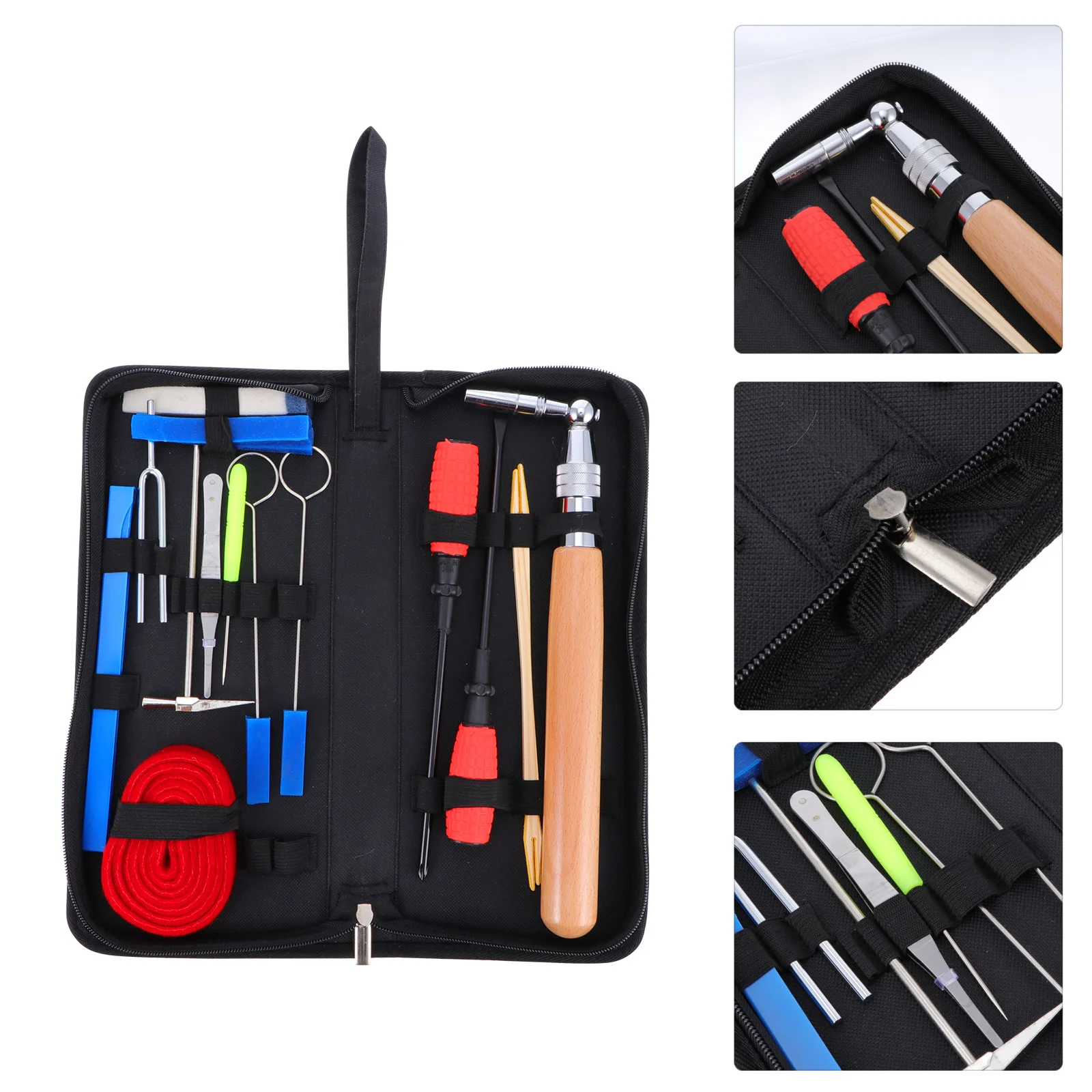 

16pcs Professional Piano Tuning Tools Hammer Lever and Storage Case for Tuner
