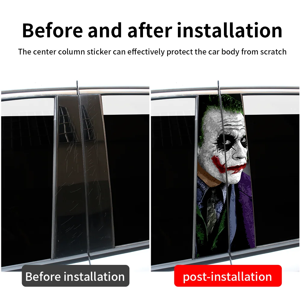 Забавные наклейки на автомобиль в-столб защита от солнца